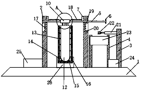 A whole blood viscosity measuring device