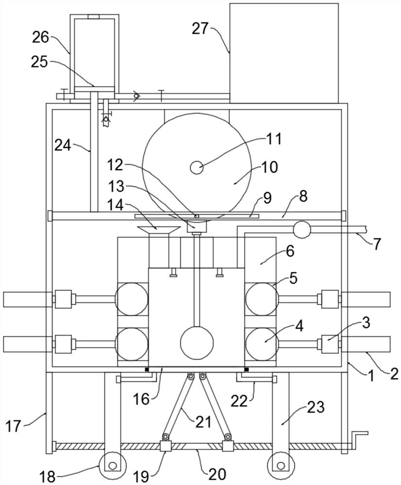 Flour processing device in agricultural production