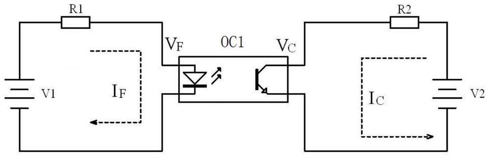 Constant-power aging circuit for output end of photoelectric coupler