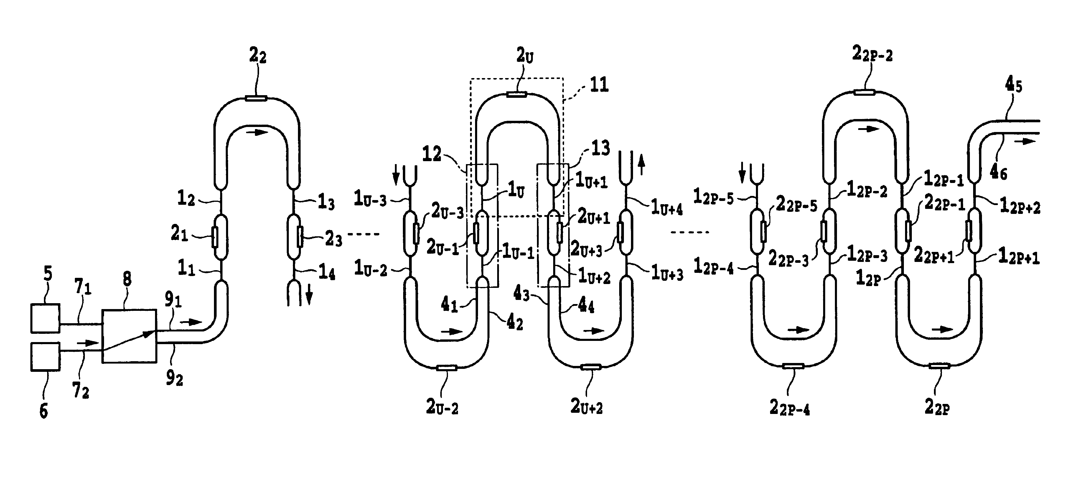 Characteristic adjustment method of multistage Mach-Zehnder interferometer type optical circuit and multistage Mach-Zehnder interferometer type optical circuit