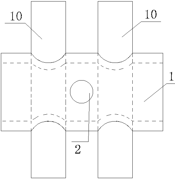 Three-way double-column single-screw casing multidimensional structure clip