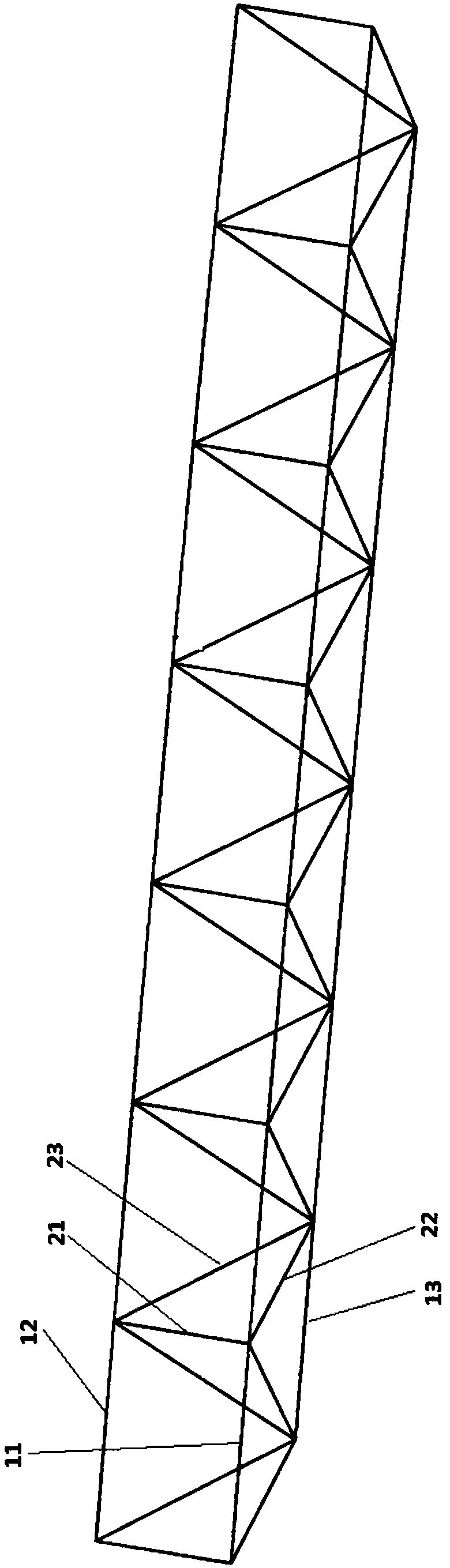 Prestress grid industrial material field awning