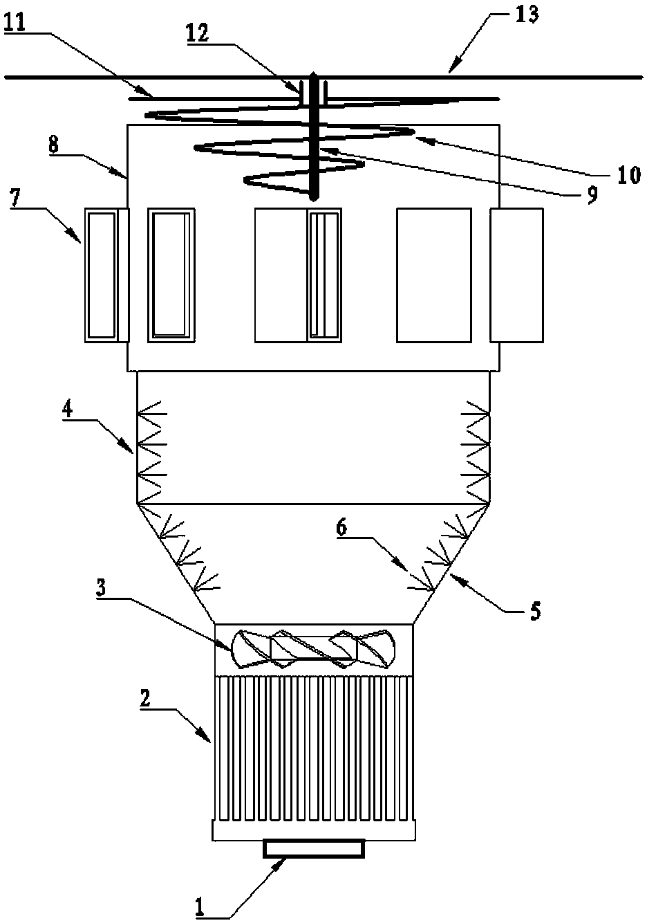 Integrated CPU cooling and dust removal device