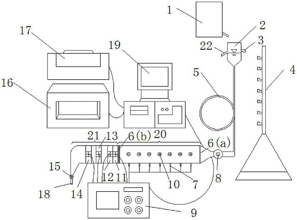 Intelligent experimental device for real-time measurement of colloid penetration in sand column and its operation method