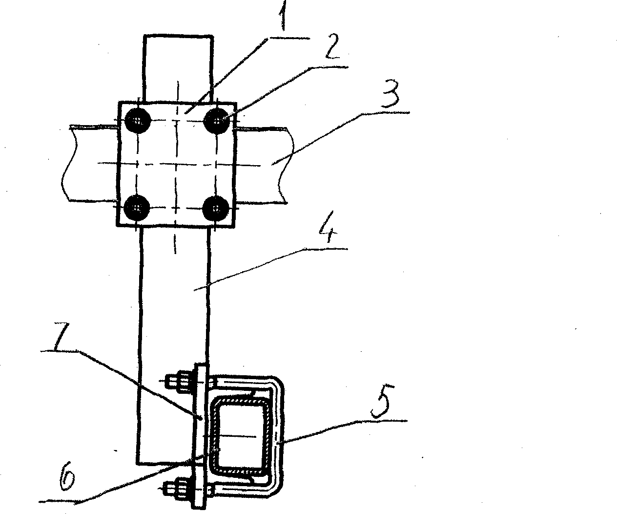 Position regulating mechanism of main transmission box of backpack corn harvester