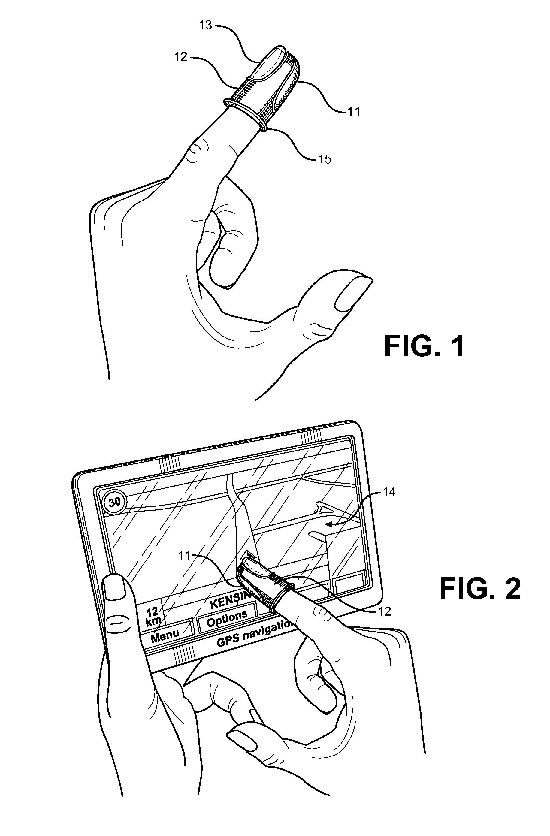 Touch Screen Stay-Clean Finger Mitten