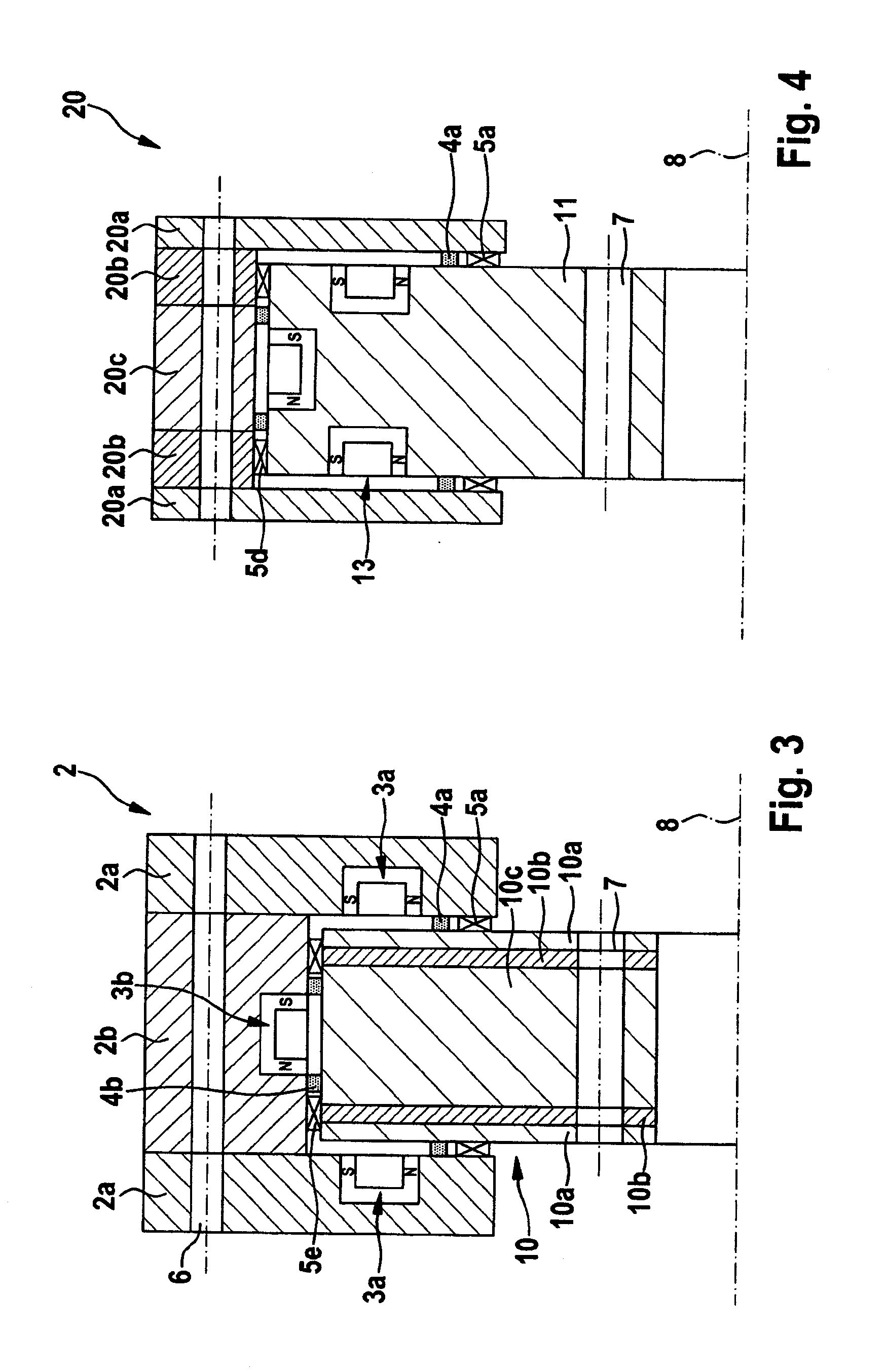 Method and bearing for supporting rotatable devices, particularly a medical scanner