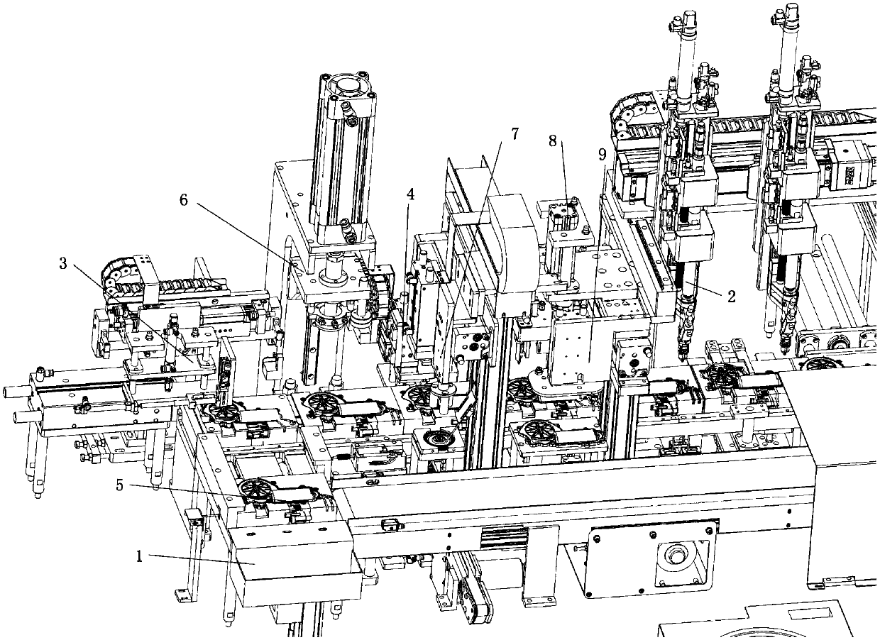 Assembly inspection integrated assembling line based on flexible connection