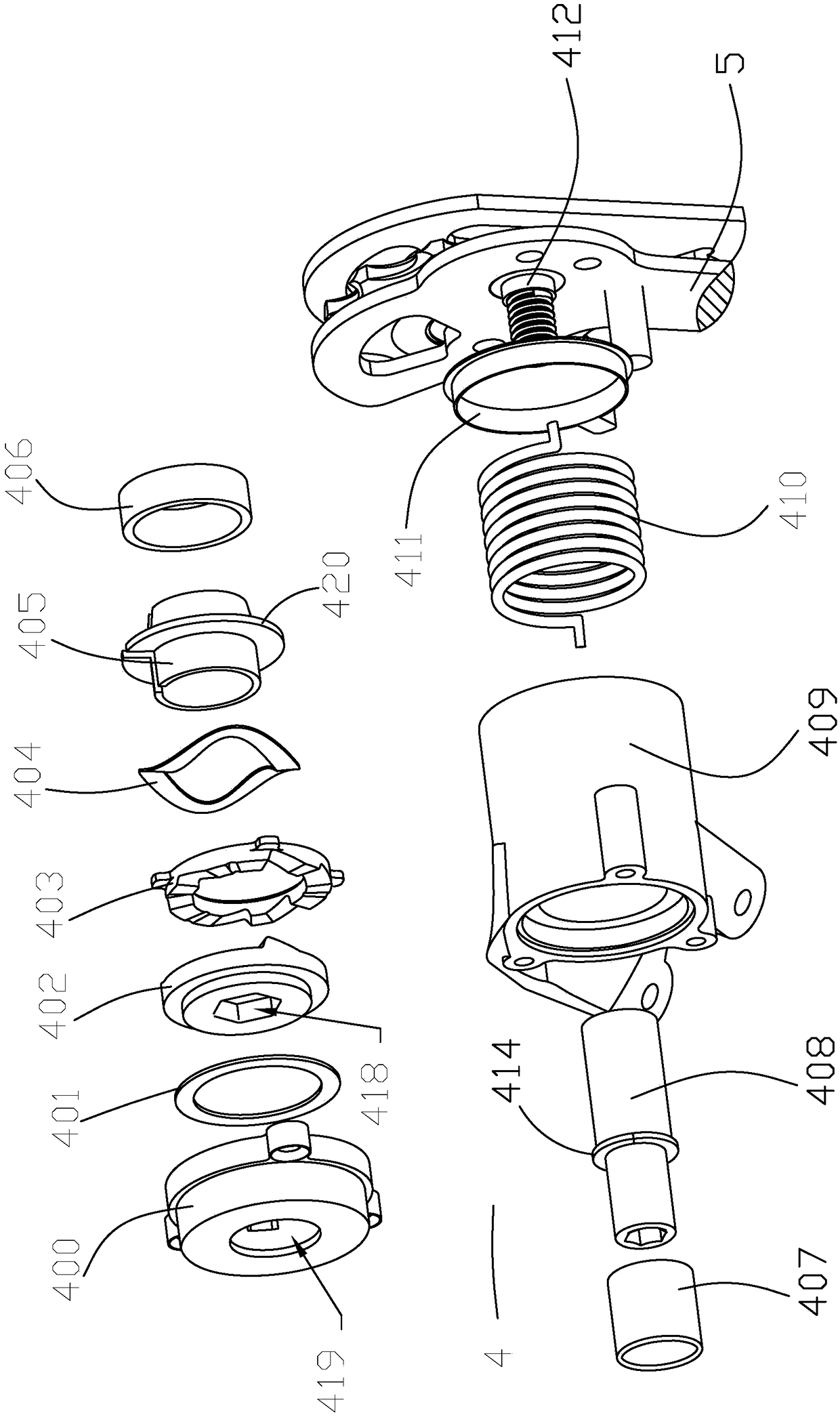 Chain tension adjustment device for bicycle rear derailleur