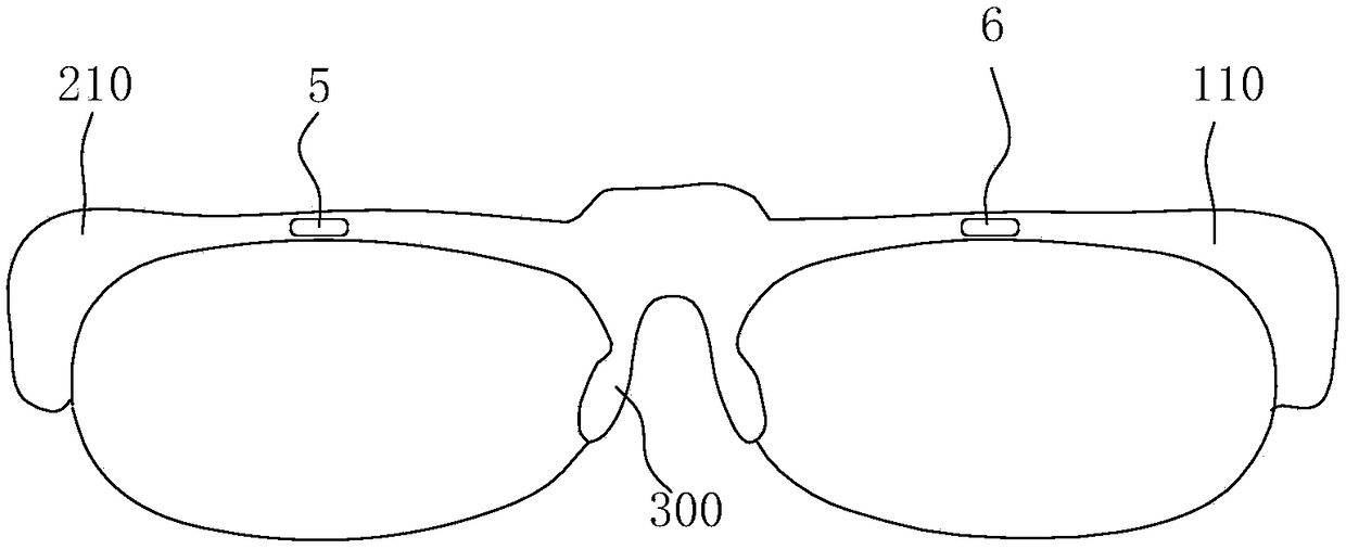 Intelligent glasses frame, glasses and method for controlling intelligent glasses frame