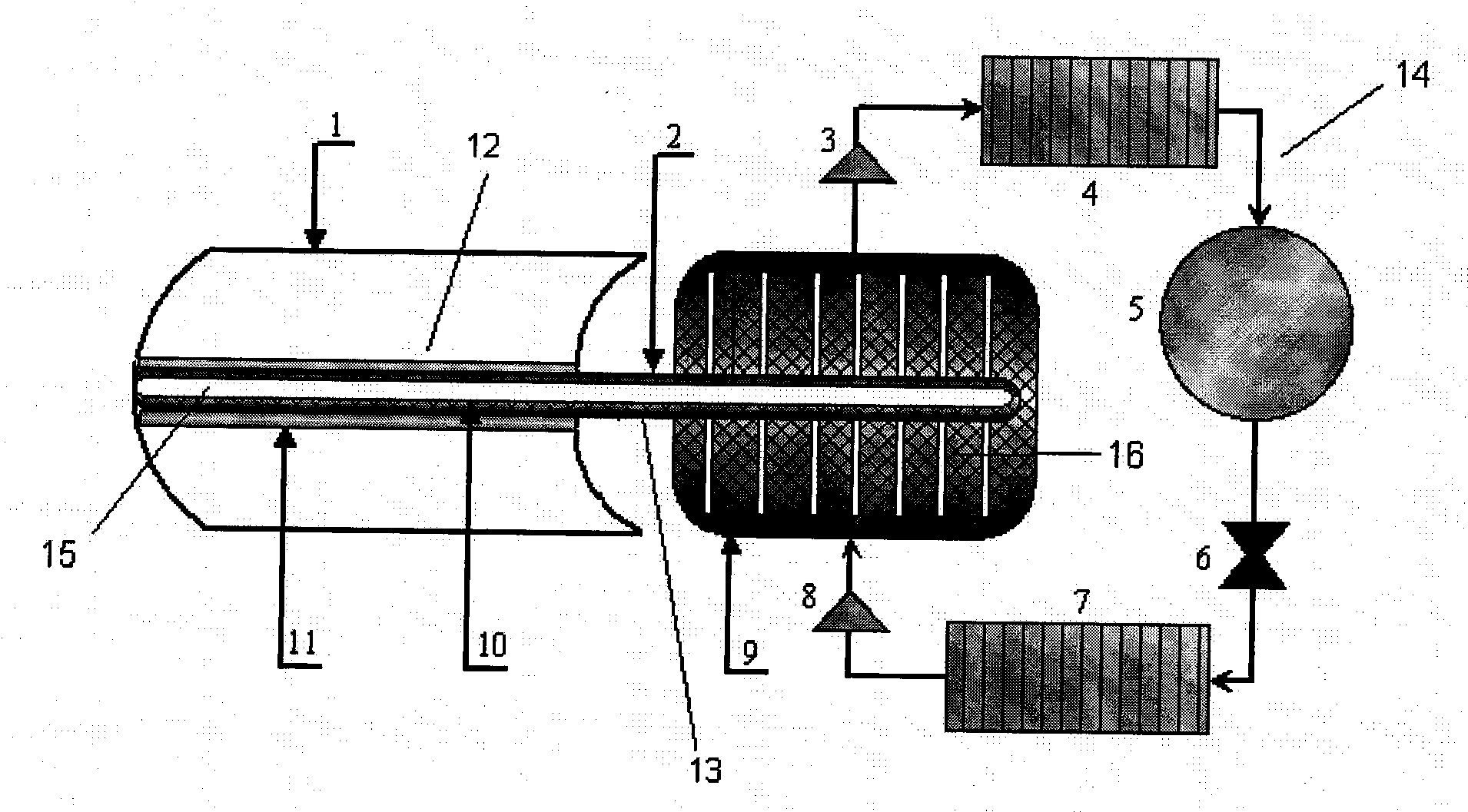 Adsorption refrigeration device driven by parabolic solar thermal collector and heat pipe