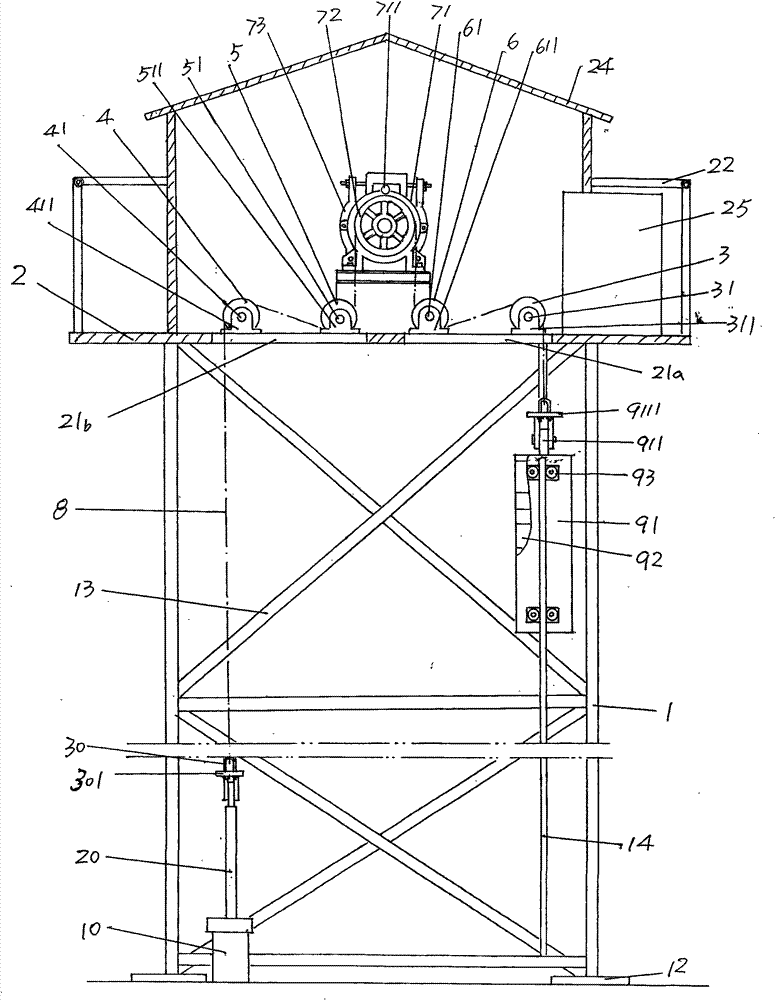 Energy-saving oil pumping mechanism used for oil field