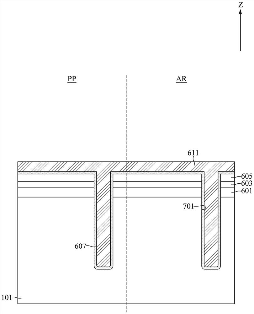 Semiconductor element with decoupling unit and preparation method thereof