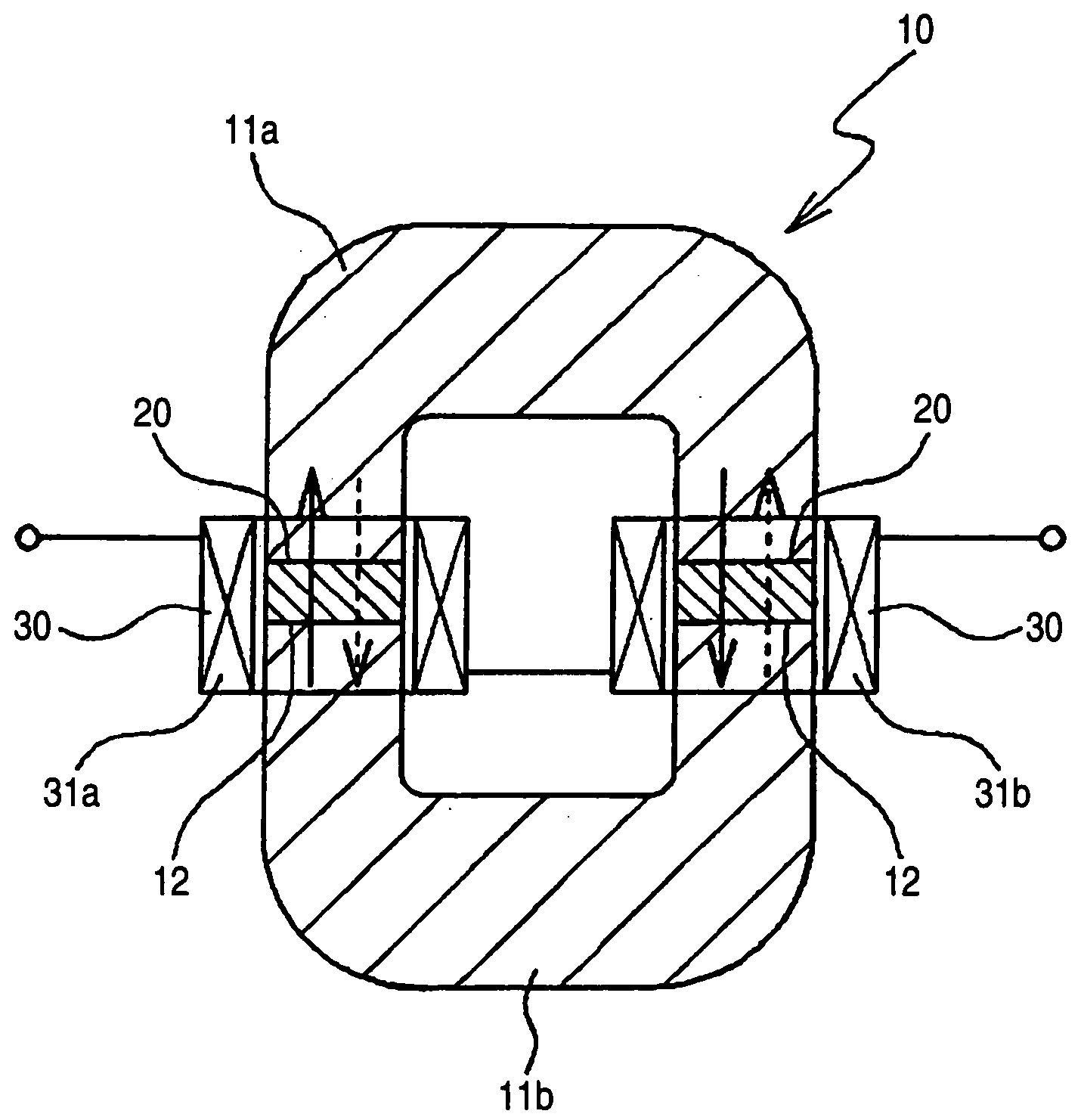 Bond magnet for direct current reactor and direct current reactor