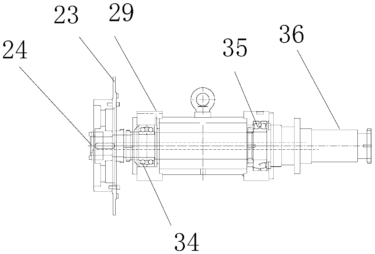 Energy-saving cantilever single winch and working method thereof