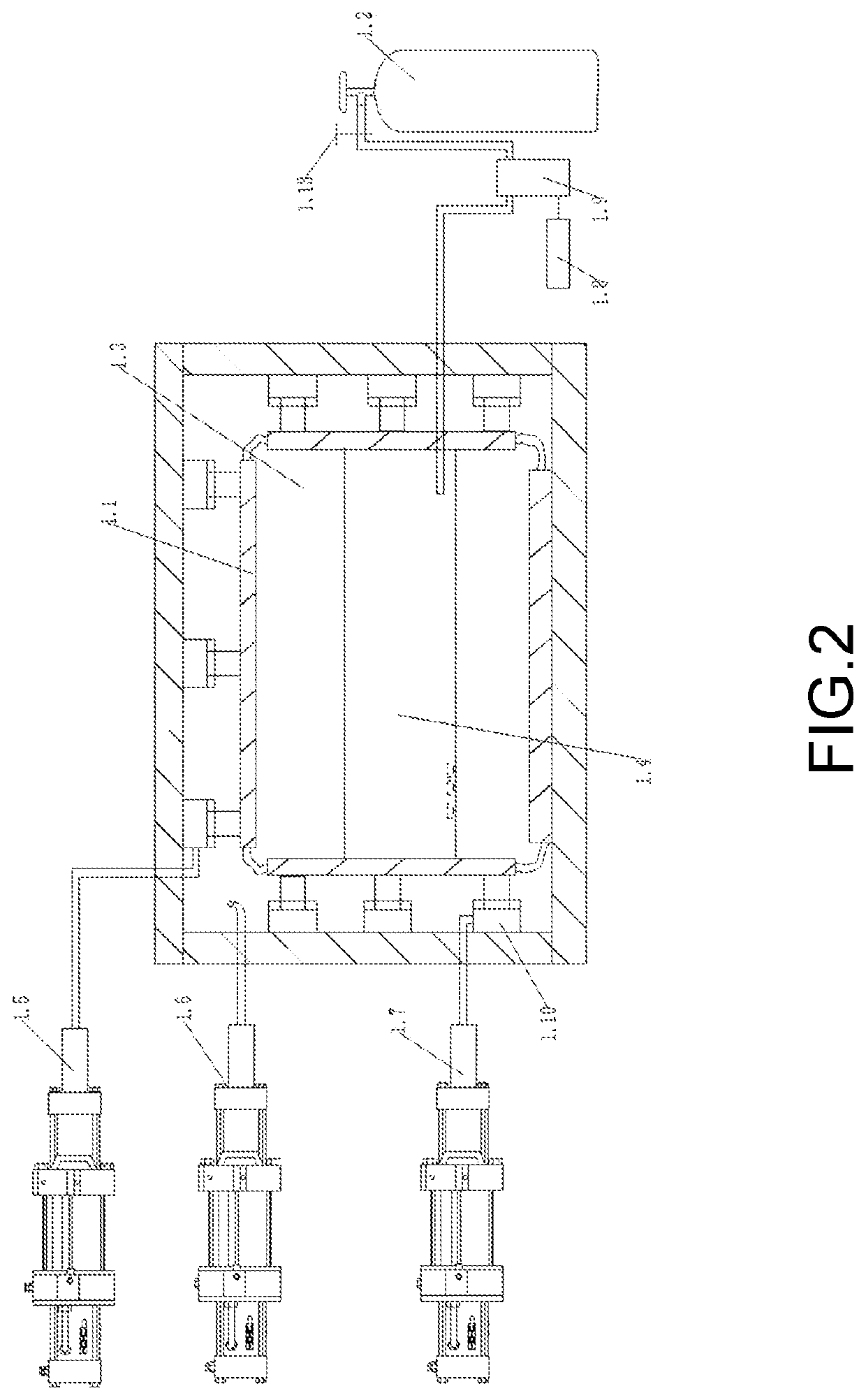 Simulation test system for gas extraction from tectonically-deformed coal seam in-situ by depressurizing horizontal well cavity