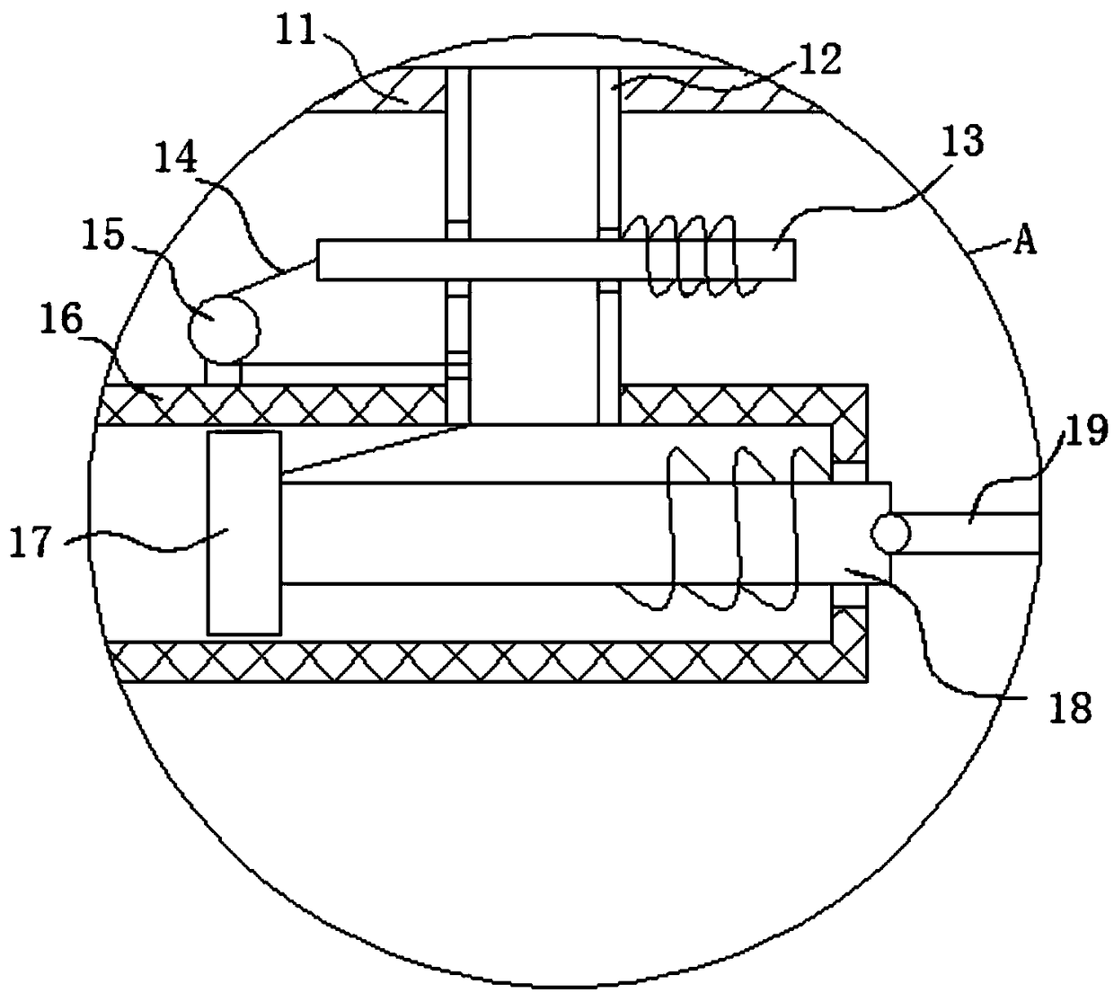 Intelligent material feeding device in melting process of plastic products