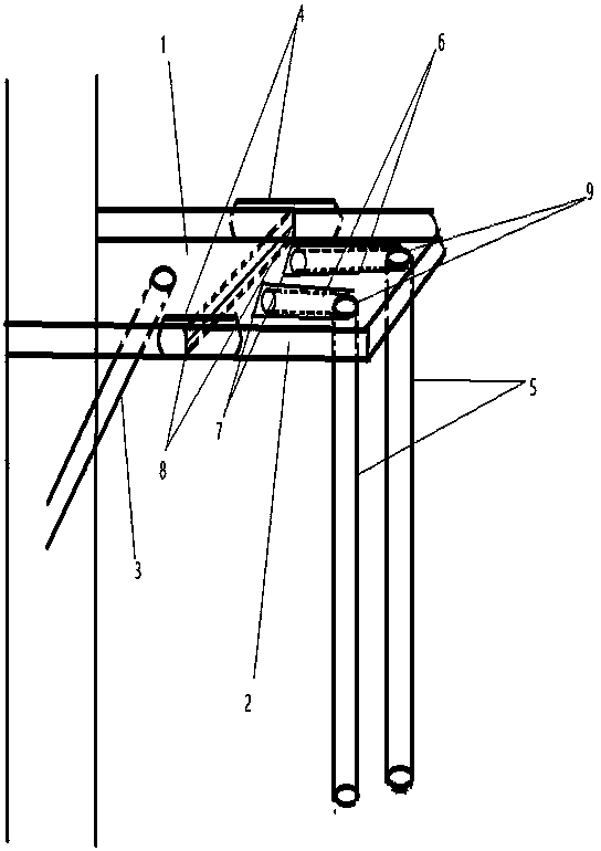 Split hidden table structure