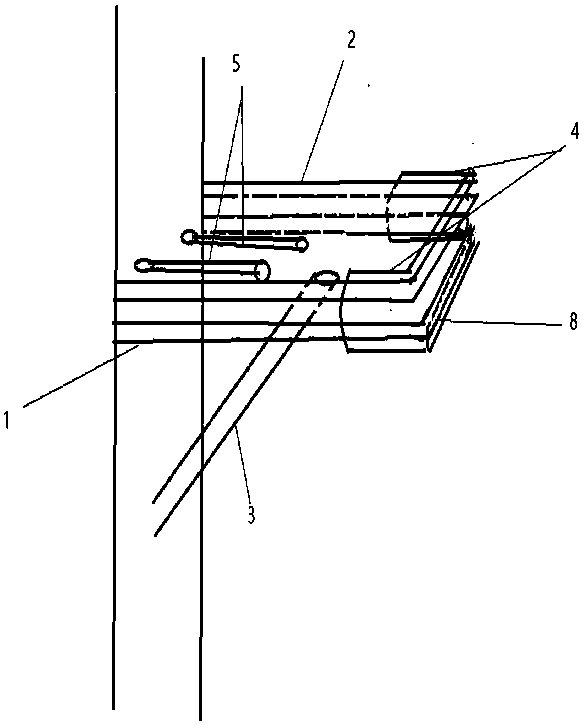 Split hidden table structure