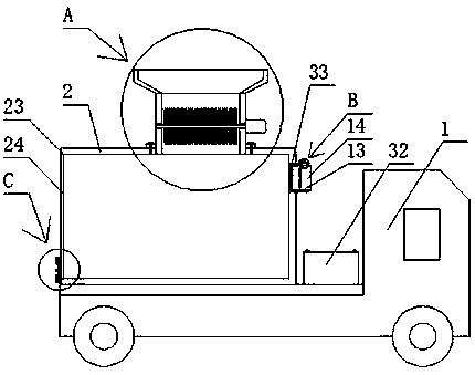 Intelligent raw material collecting and conveying device for biogas project