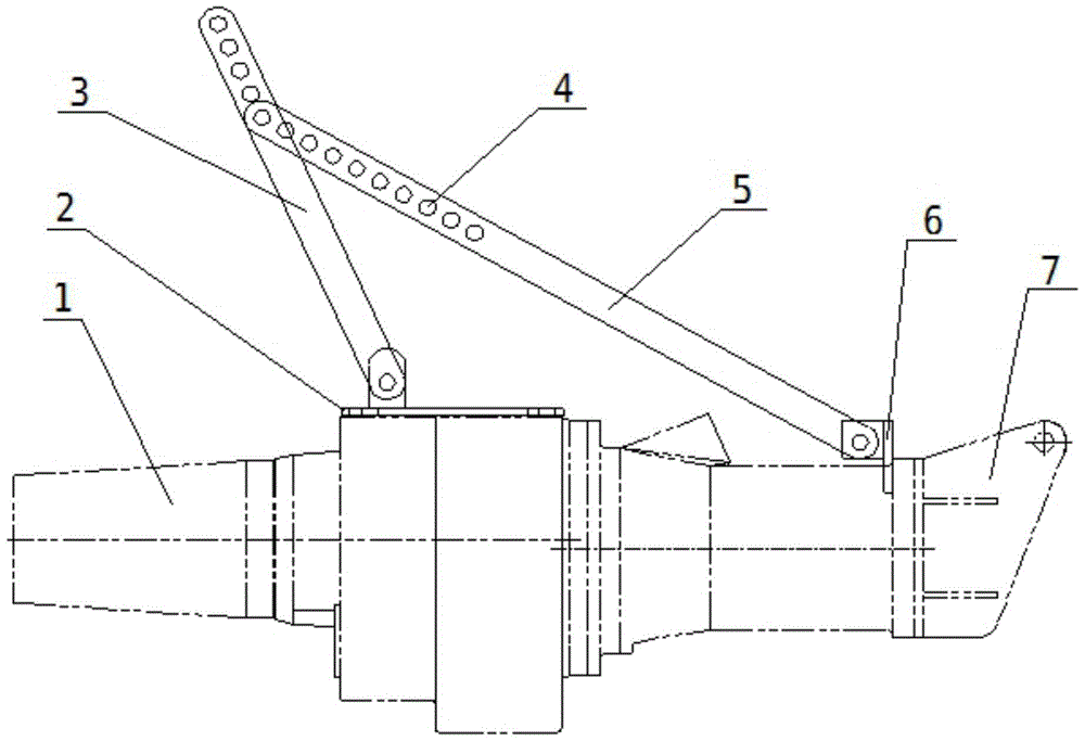 A handle device installed on a submersible thruster