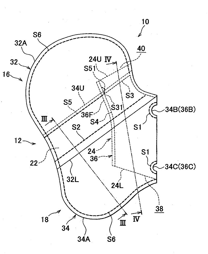 Side airbag system and method of manufacturing side airbag