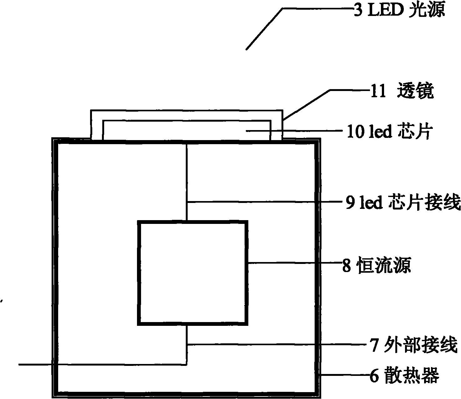 LED road lamp of self heat dissipation, self cleaning, wind disturbance resistance and multi-angle illumination