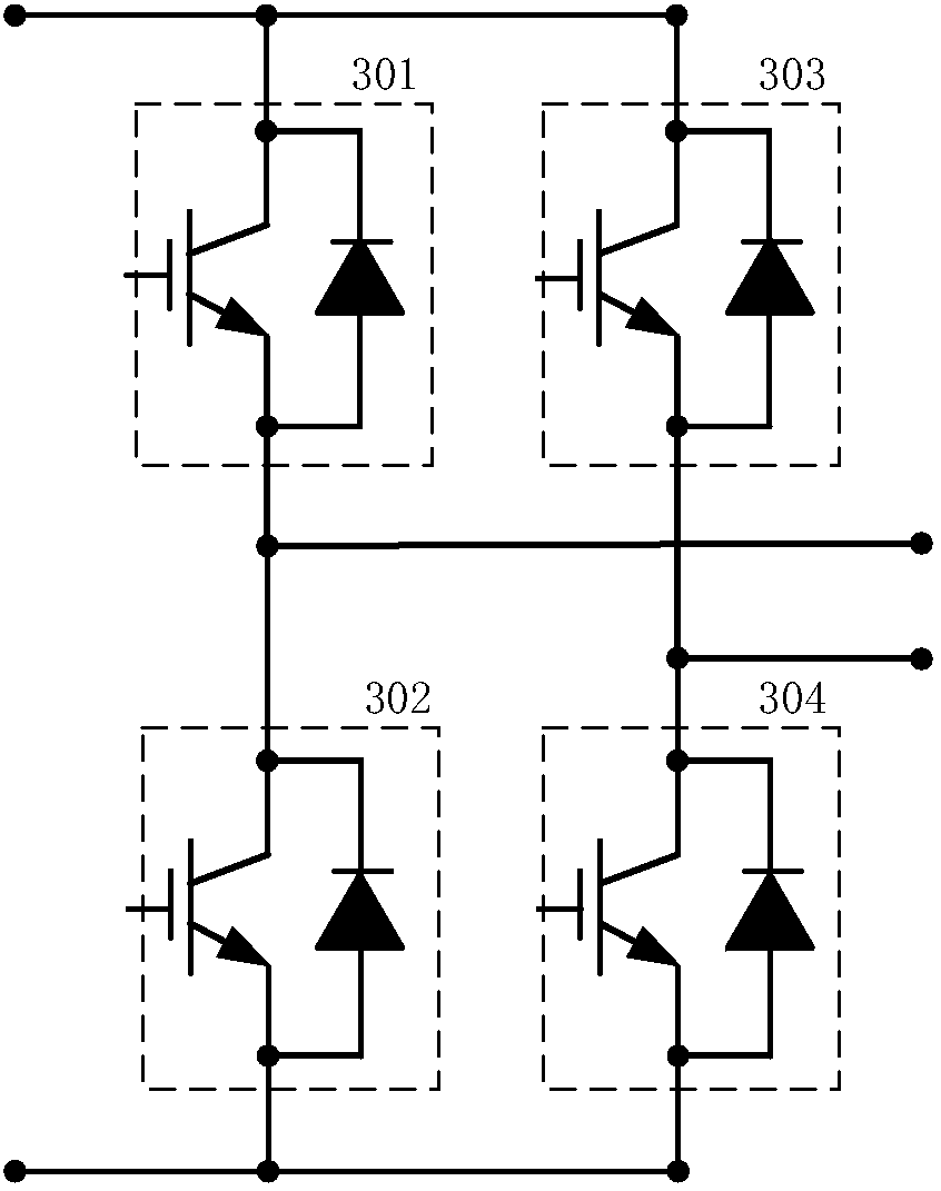 H-bridge arm double-side heat dissipation power module