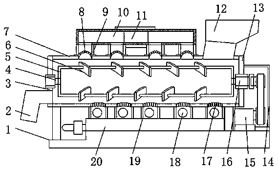 Evenly-drying dryer for producing biomass particles