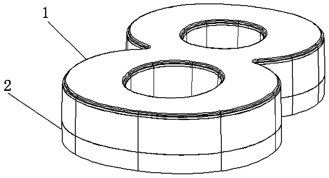 Advertisement word and manufacturing method thereof