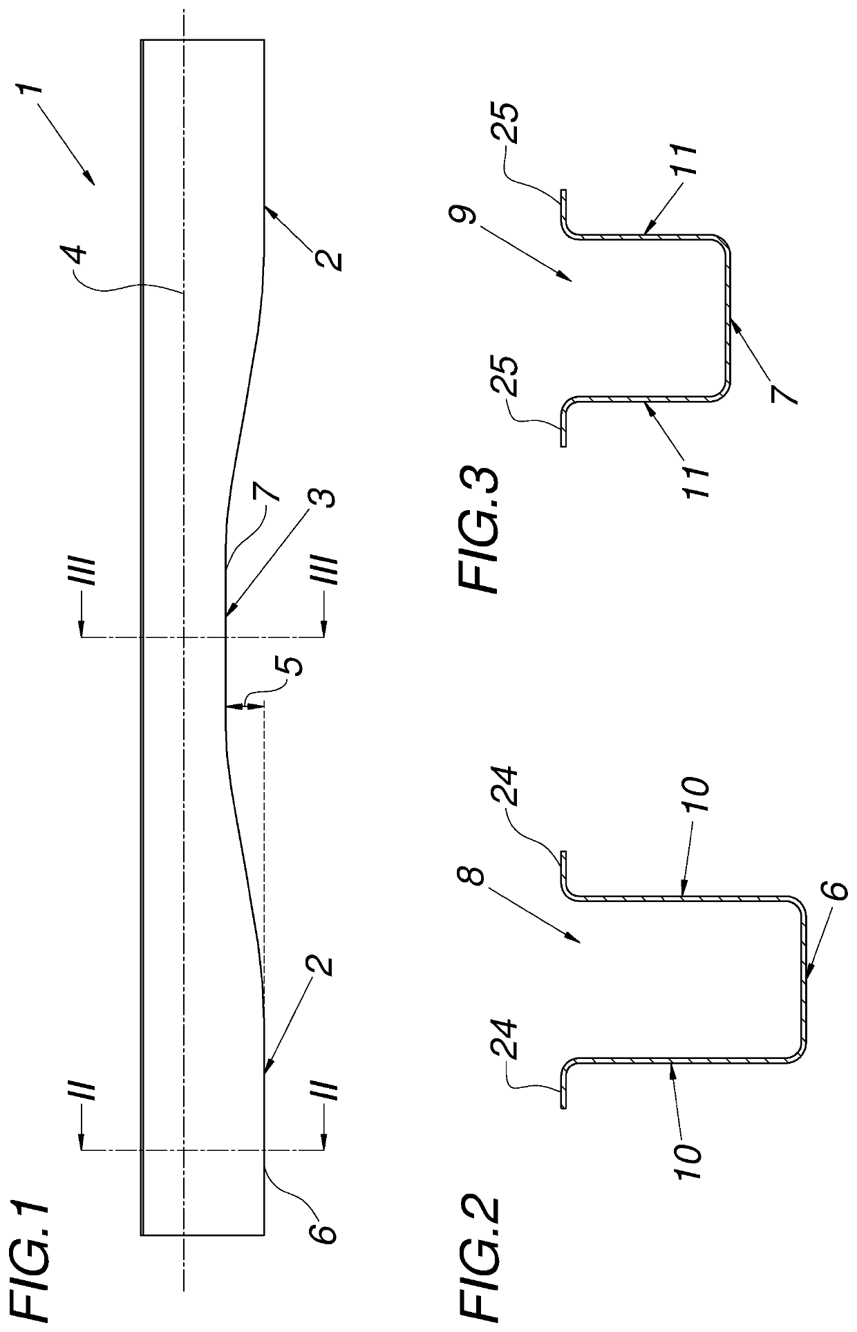 Apparatus and method for producing an elongated profiled part