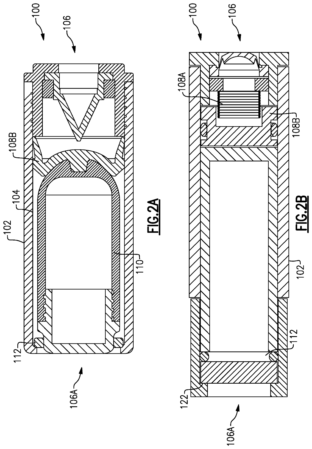 Sampling device with ejectable compartment