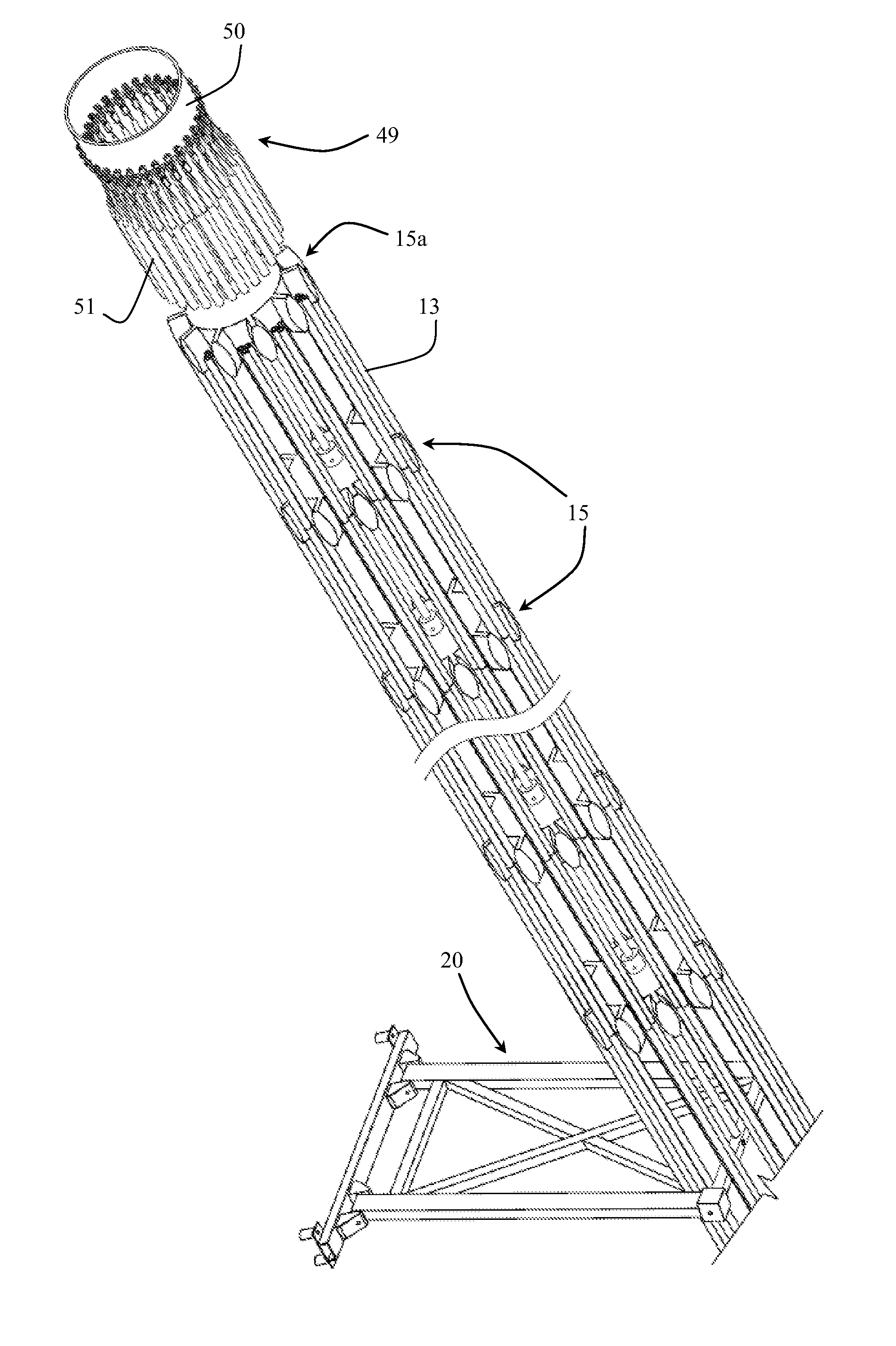 System for twisting cables in a wind turbine tower