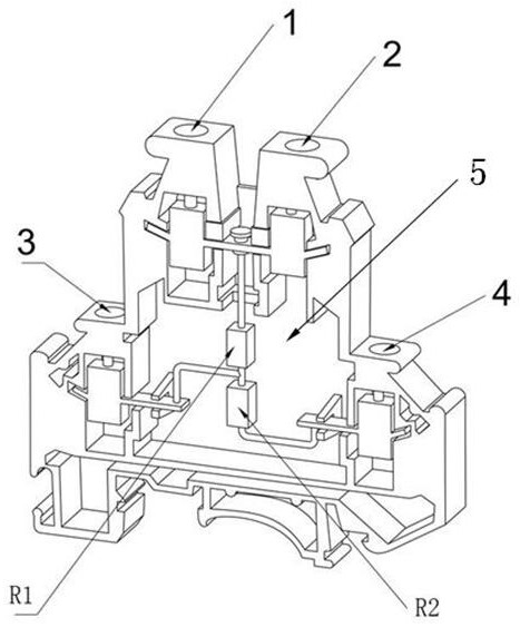 Transformer substation secondary circuit node voltage monitoring device