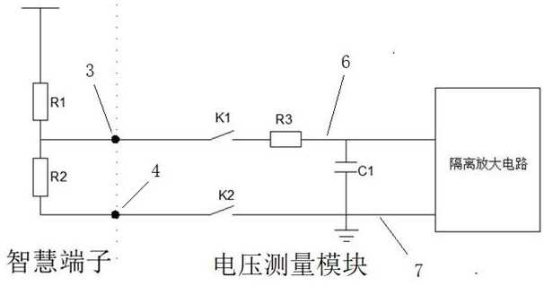 Transformer substation secondary circuit node voltage monitoring device