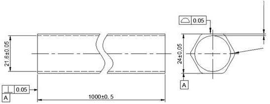 Manufacturing method of high-precision outer-hexagonal inner-circle special-shaped section seamless tube for nuclear power