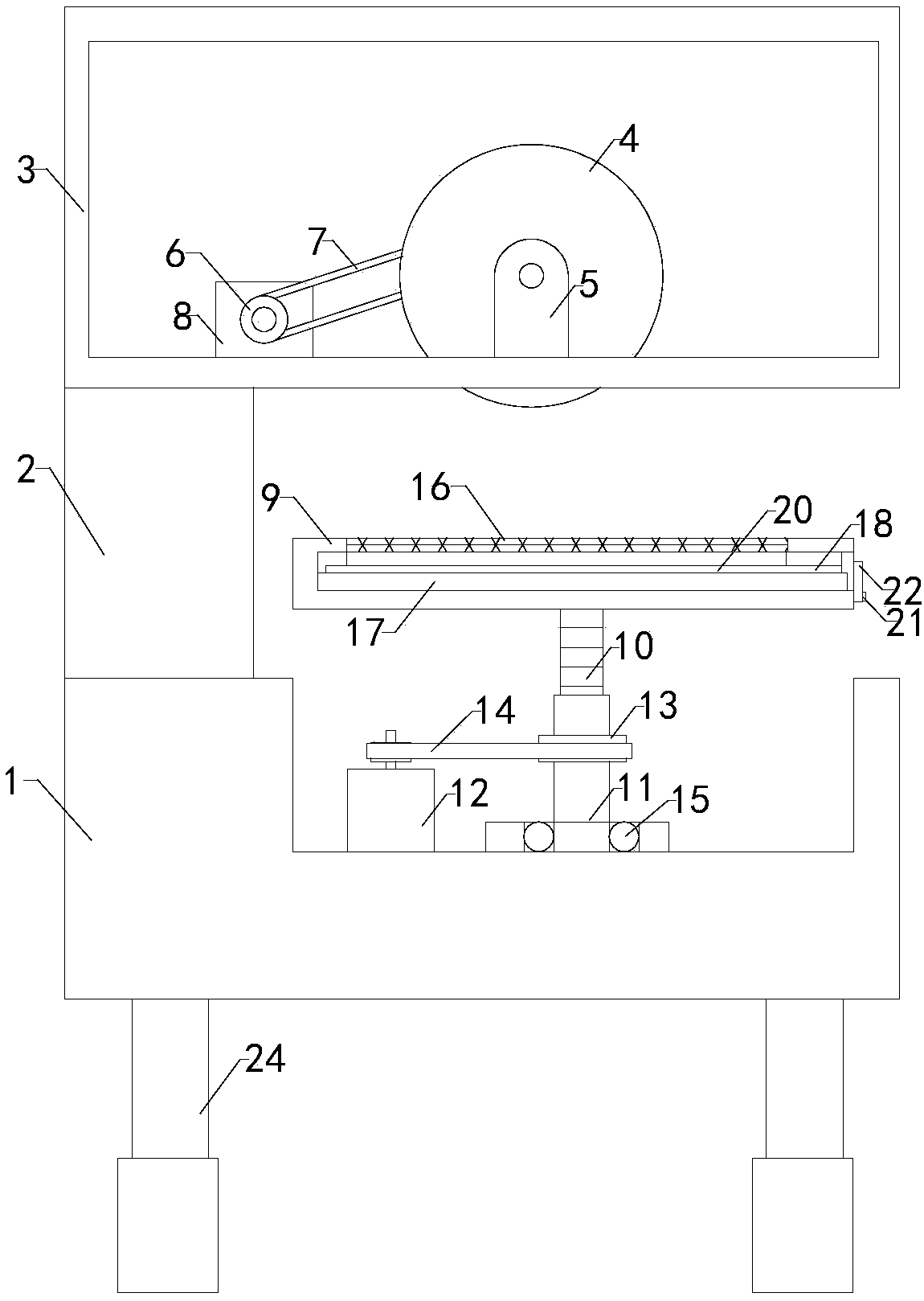 Grinding device for industrial production