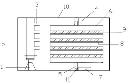 Fried bean curd heat dissipation device