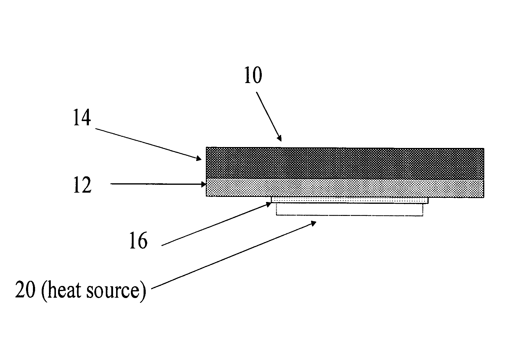 Heat spreading thermal interface structure