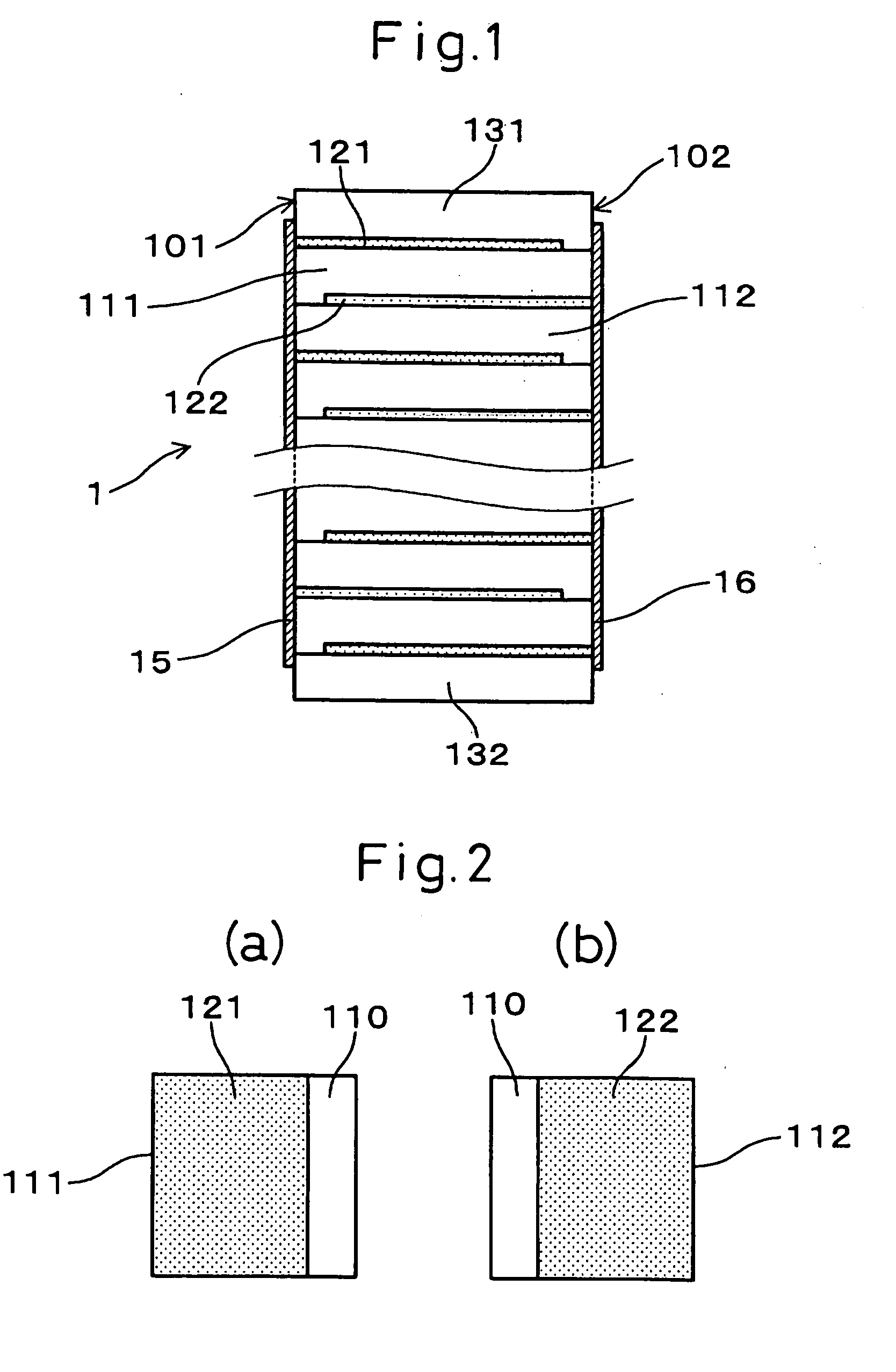 Piezoelectric stack and production method of piezoelectric stack