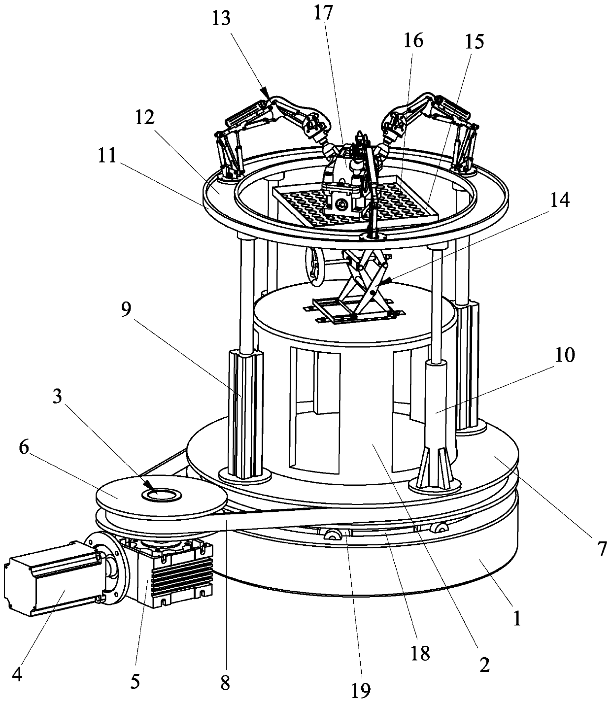 Paint spraying device for submerged speed reducer
