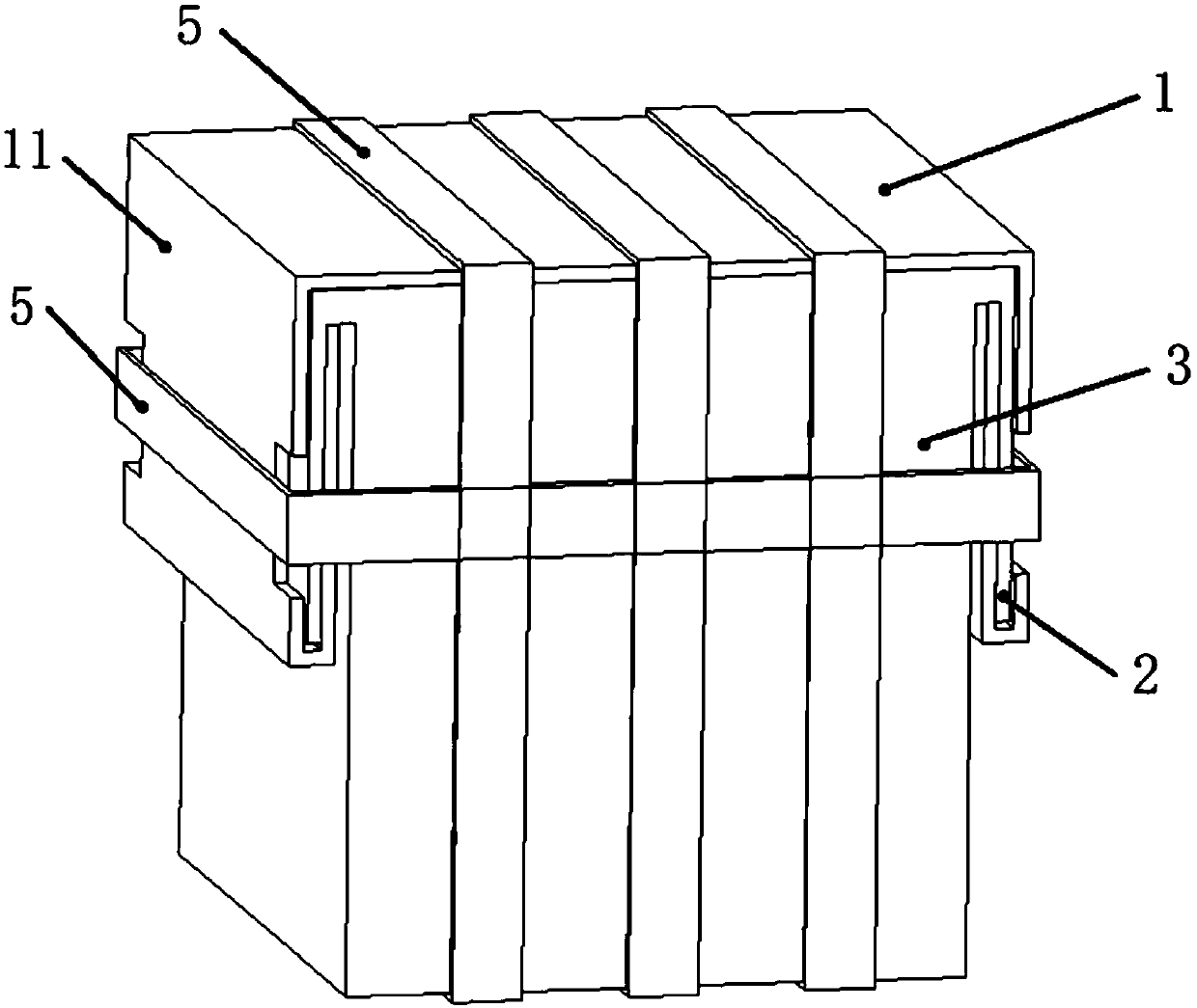 Packaging box for hoisting