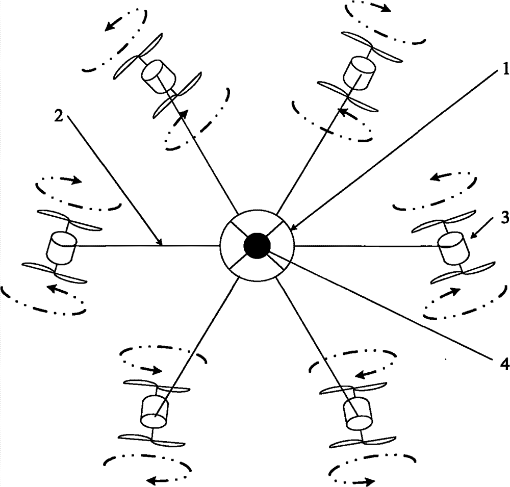 Coaxial contrarotation birotor twelve-rotary wing air vehicle