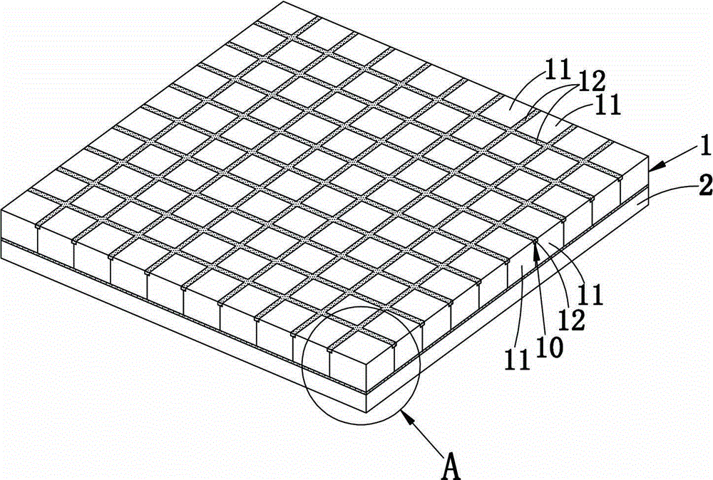 Stone mosaic board and production technology thereof