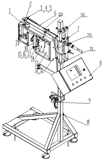 A detection system and production line for detecting the liquid level in a sealed tank