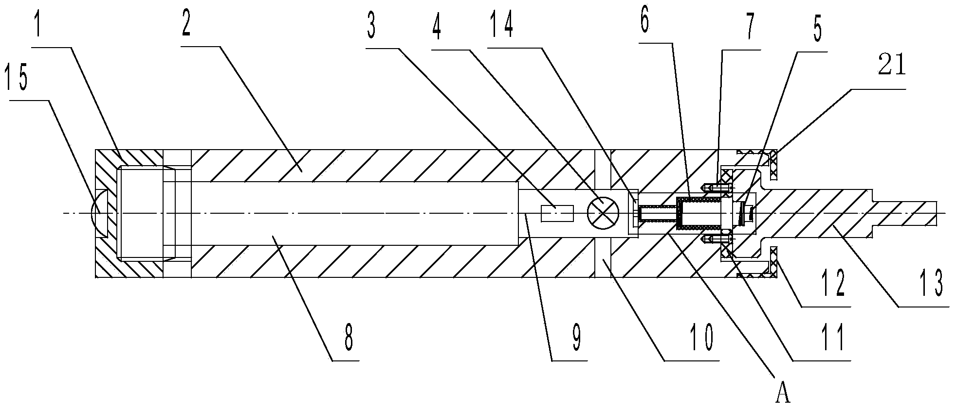 Internal circulation photoelectric type edge finder
