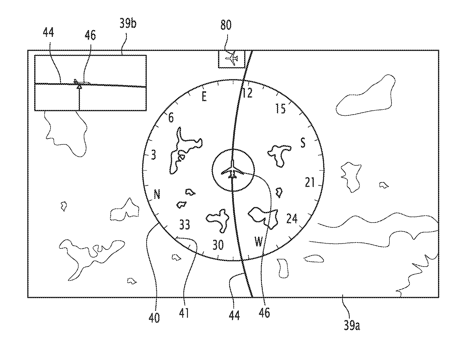 System for displaying information related to a flight of an aircraft and associated method
