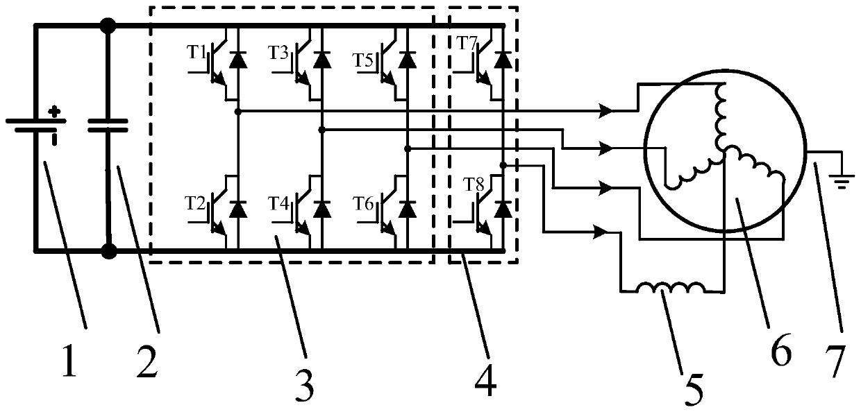A common mode noise suppression method based on three-phase AC motor drive system