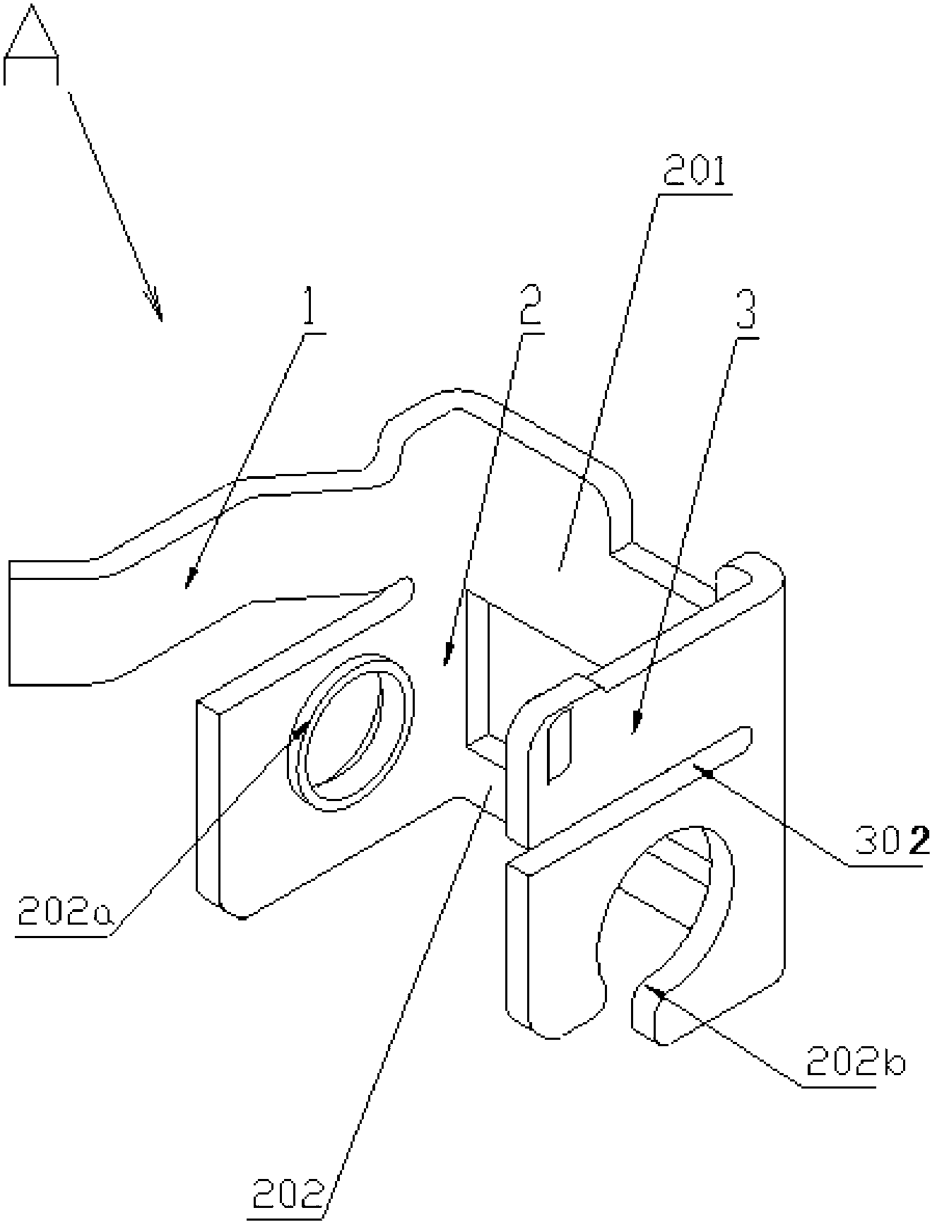Integrated thermomagnetic system bracket of small circuit breaker and manufacturing method thereof