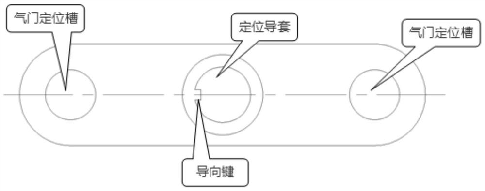 Locomotive cylinder cover cross arm guide rod installation precision detection system and method